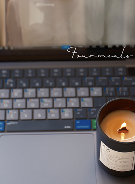 《小黑罐》琴酒十日檀咖啡柑橘茶香香薰蜡烛室内家用持久高级卧室