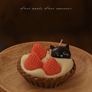 原创手工香薰蜡烛卧室女送礼物fourmealsfourseasons 格局 猫