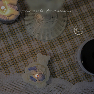 熊抱原创ins可爱少女心香薰蜡烛