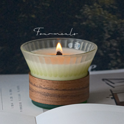 fourmeals睡莲小青柑香薰蜡烛