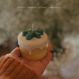 姜饼人圣诞新年小礼物香薰蜡烛fourmealsfourseasons 诞愿有你