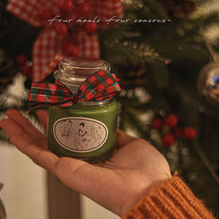 圣诞节日伴手小礼物香薰蜡烛瓶fourmealsfourseasons 能量瓶