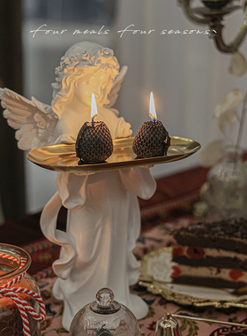 《天使&恶魔果实》黑草莓蜡烛摆件礼物烛台fourmealsfourseasons