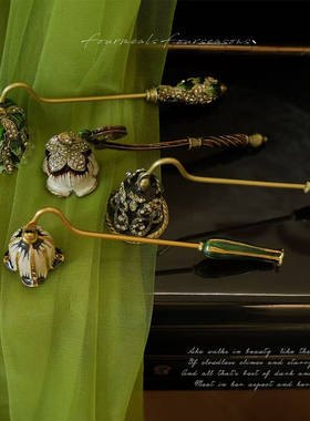 《暖心小铃》珐琅复古灭烛铃香薰蜡烛工具灭烛器灭烛罩灭蜡烛摆件