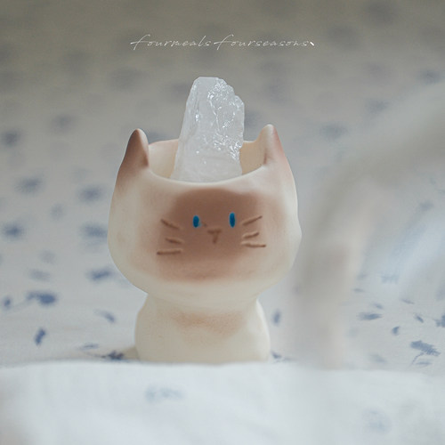 fourmeals水晶与猫扩香摆件
