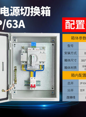 CAMALGORI定制双电源自动转换开关2P切换箱4P63A100A250A400A630A