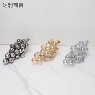 创意现代酒店简约时尚 轻奢水晶葡萄摆件家居饰品样板房欧式 工艺品