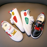 Детская белая обувь для мальчиков, универсальные кроссовки, 2023 года, осенняя, тренд сезона