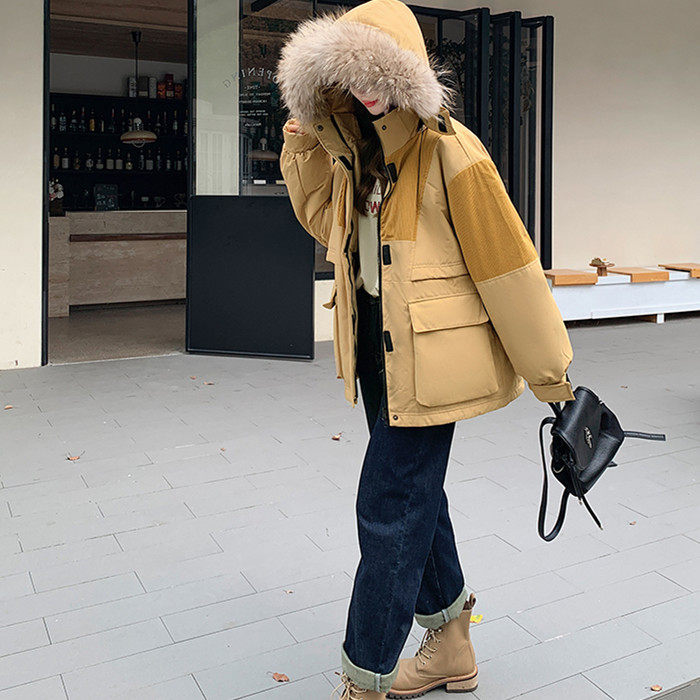 工装户外男女羽绒服加厚派克服