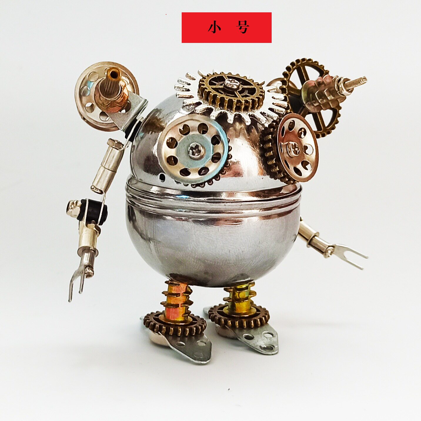 精密金属模型机器人拼装玩具摆件成人高难度手工机械礼物 跨境