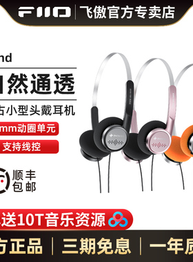 FiiO/飞傲/雪漫天Wind高保真复古小头戴耳机HIFI发烧3.5线控耳机