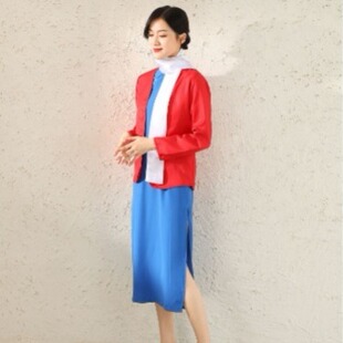 江姐演出服装女话剧民国舞台表演服红梅赞绣红旗红岩成人大合唱