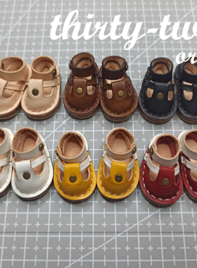 6分BJD娃鞋OB24小布blythe鞋子定制头层牛皮马丁鞋 大鱼体 柯基体