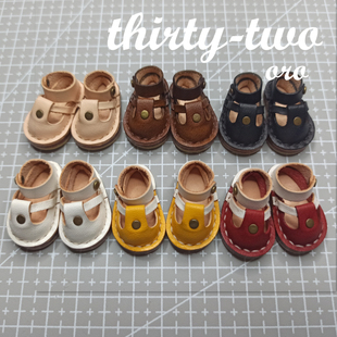 6分BJD娃鞋OB24小布blythe鞋子定制头层牛皮马丁鞋 大鱼体 柯基体