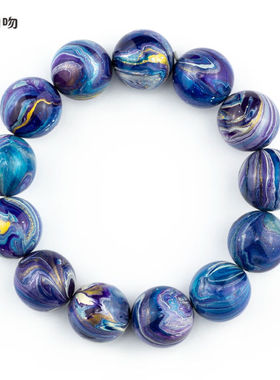 淘吻大漆珠手链时尚饰品小叶紫檀配饰文玩[摆渡]纯手工非遗礼物摆