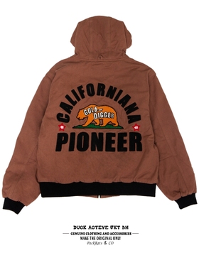 PACKRATS 18AW 帆布连帽夹棉工装夹克