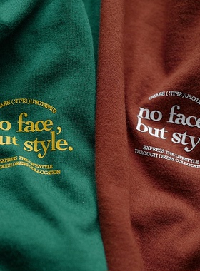 SUPERTOFU (SPTF) 主题no face,but style街头国潮宽松短袖T恤TEE