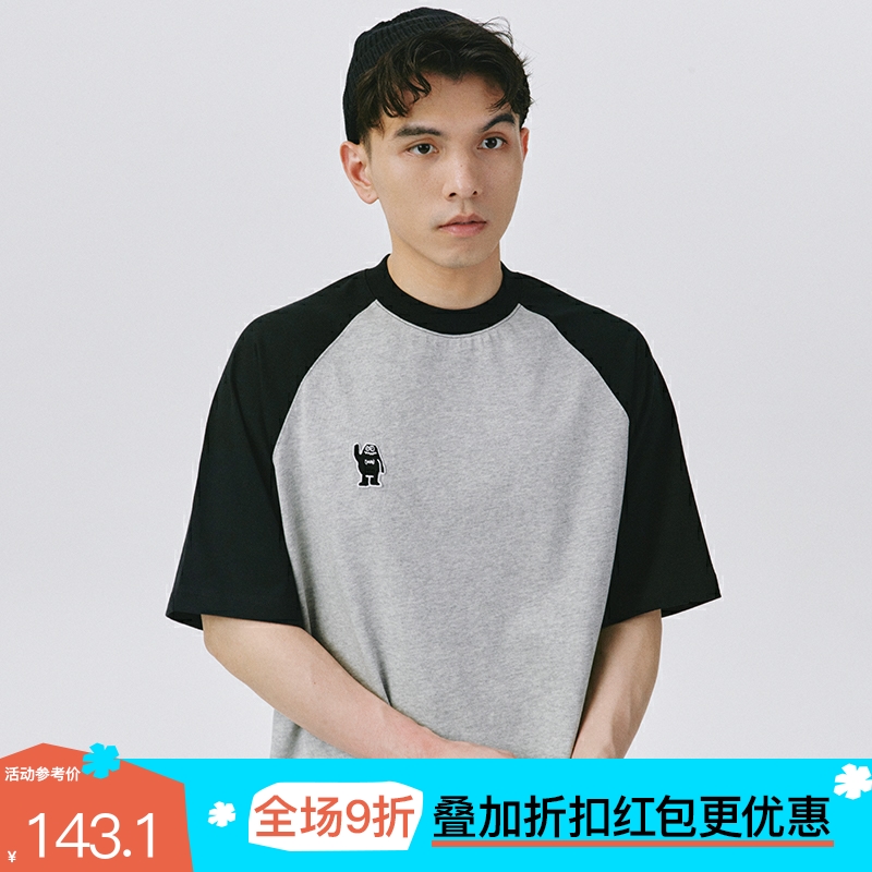 基础百搭拼接T恤SAMESAME