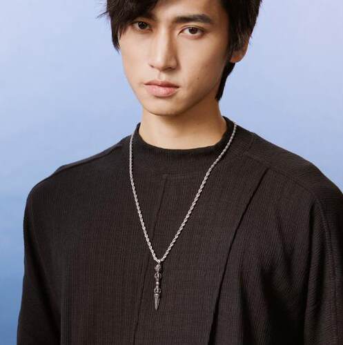 ROADLATIVE原创国潮街头潮流小丑复古吊坠钛钢嘻哈男士项链长款