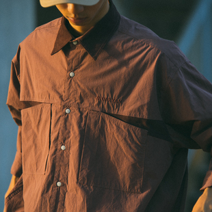 DAKYAM(达人) 2023 A/W Bowling Shirt 美式复古灯芯绒拼接衬衫男