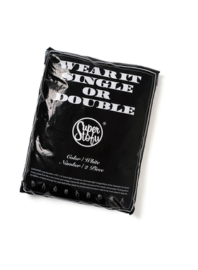 SUPERTOFU (SPTF) 衣长加长层次搭配叠穿短袖T恤TEE(1包2件套装)