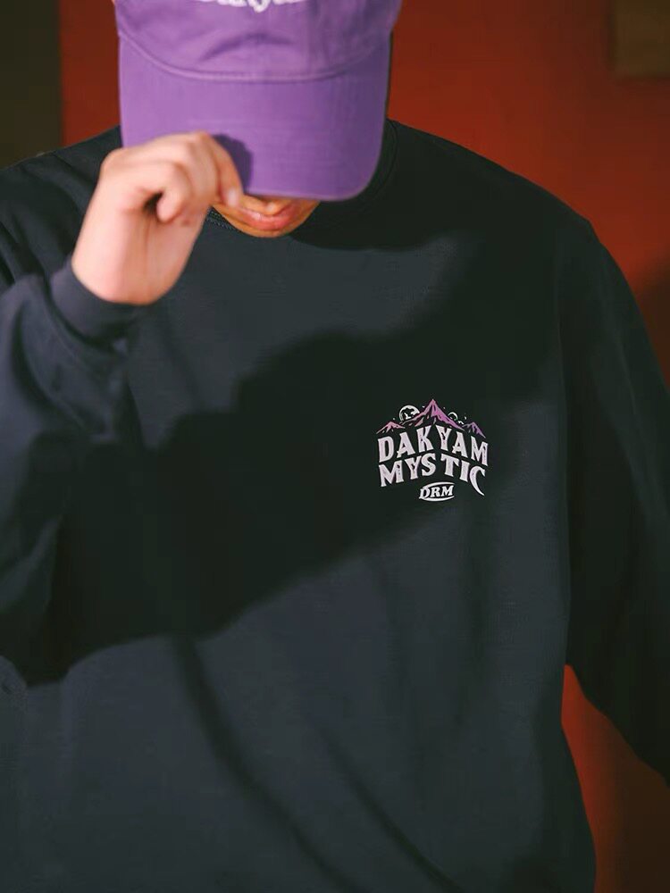 DAKYAM(达人)Arctic Odyssey 探索北极山脉印花圆领加厚长袖TEE恤