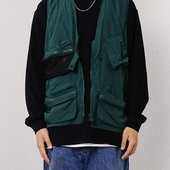 SUPERTOFU SPTF 19AW户外多功能口袋网布拼接战术口袋马甲