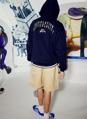 ANB2023春夏 / GOODJOB水洗宽大棉布短裤（灰色/卡其色）