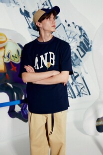 ANB2023春夏 / 拼接设计可拆卸护耳骑行飞行五片帽