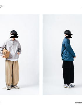 SUPERTOFU (SPTF) 19SS户外复古国潮可变换衣长套头薄款风衣外套