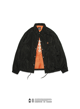 S-SEDUCE 秋冬食钓设计师教练夹克外套男女情侣休闲加绒潮牌18