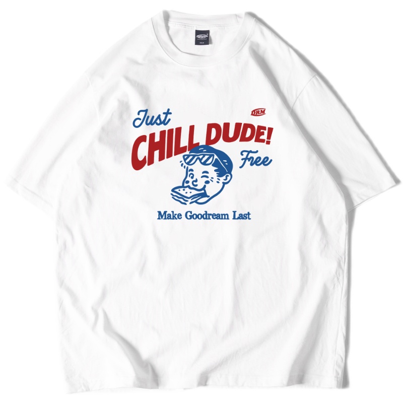 DAKYAM(达人)2023 S/S Let's Chill Dude复古三文治小孩头像TEE恤