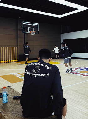 SUPERTOFU新品LifeWeLive篮球主题眼形图案 微弹速干运动长袖T恤