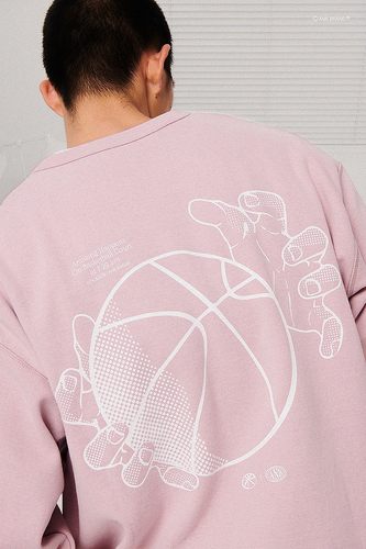 印花圆领运动卫衣卫衣