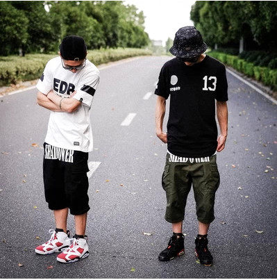 ENSHADOWER隐蔽者2014SS 立体印花工装中裤