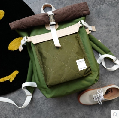 现货丛林军绿祖与占折叠包盖背包