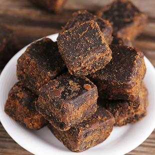 红糖手工古法红糖甘蔗土法熬制黑糖块大姨妈500g铝箔袋装干货包邮