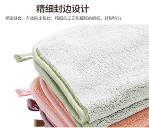 日本拖把替换布柔软细绒强吸水夹固式拖把用地板抹布