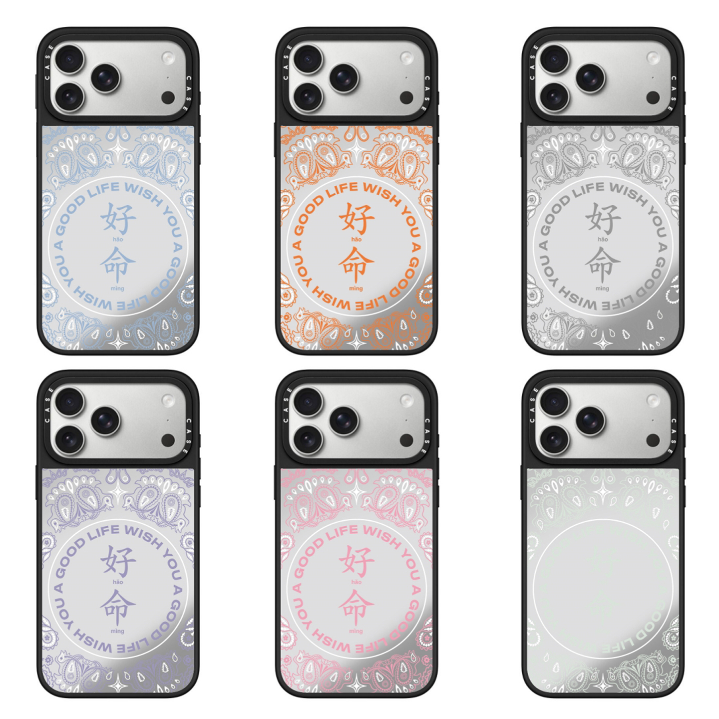 CASE陈伟霆明星同款祝您好命好运适用iPhone17promax手机壳16pro苹果15pm镜面Air磁吸14plus防摔13/12保护套