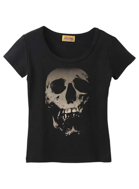 hysteric glamour 歇斯底里风格 草莓骷髅头短袖T恤