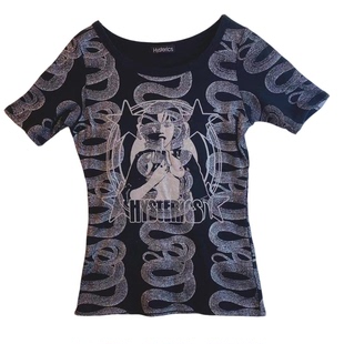 hysteric glamour 歇斯底里 稀有蛇纹人像 短袖T恤 休闲上衣