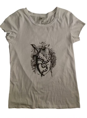 LGB  日系蛇果印花短袖T恤  街头朋克艺术风格