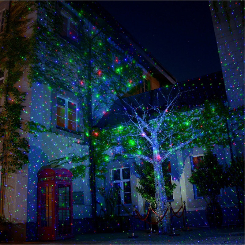 后宫星空户外防水rgb萤火虫花园激光灯园林装饰工程草坪灯投影灯