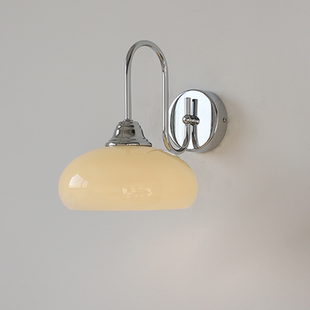 法式奶油风卧室床头壁灯创意客厅背景墙灯中古包豪斯酒店民宿灯具