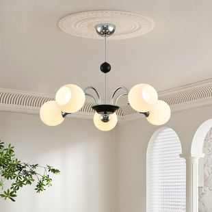 法式 复古玻璃吊灯包豪斯现代简约客厅餐厅卧室北欧创意中古魔豆灯