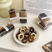 高弹力头绳绑发皮筋发饰女耐用百搭不伤发橡皮筋扎高马尾黑色发绳