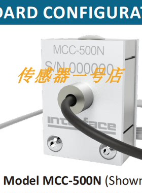美国interface-MCC-500N高精度S型测力拉压力传感器微小型50 100N