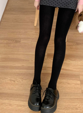 厚黑美学打底裤女秋冬季厚款外穿jk搭配黑色连裤袜保暖天鹅绒丝袜