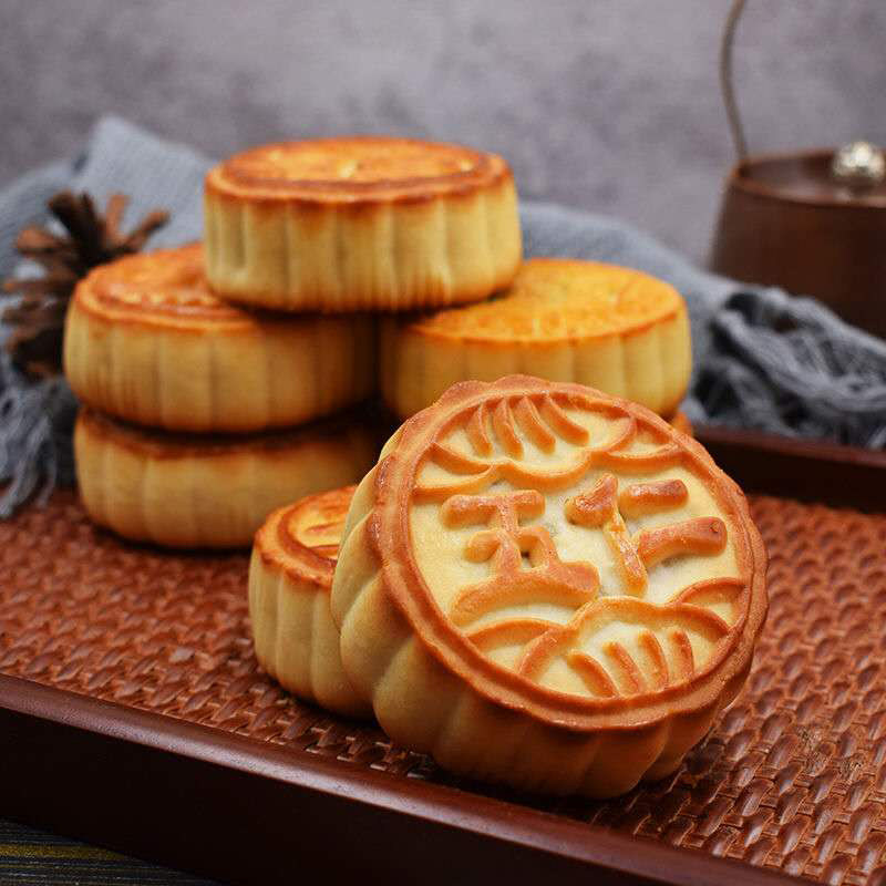 东北老式月饼青红丝手工五仁黑芝麻枣泥豆沙中秋零美食100克/块