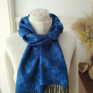 100%桑蚕丝外贸库存真丝拉绒围巾秋冬保暖礼物